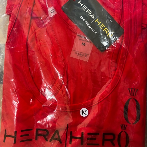Hera Hero Tri Stringer Men Red Tank Top shirt size XL, M - Picture 4 of 5